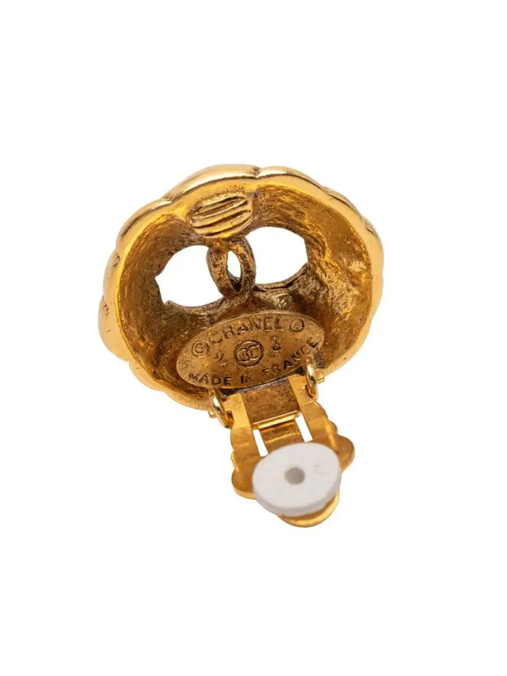 Chanel Cc Logo Clip-On Earrings Metal #246915C68B